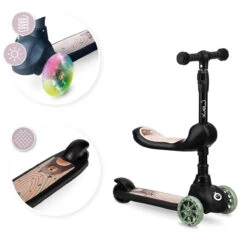 Momi Kiuru Black 2-in-1 Step/Loopfiets HUBA00035 -Kleintje Wereld momi kiuru black 2 in 1 step loopfiets huba00035 9