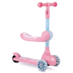Momi Kiuru Pink 2-in-1 Step/Loopfiets HUBA00034 -Kleintje Wereld momi kiuru pink 2 in 1 step loopfiets huba00036 2