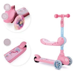 Momi Kiuru Pink 2-in-1 Step/Loopfiets HUBA00034 -Kleintje Wereld momi kiuru pink 2 in 1 step loopfiets huba00036 9