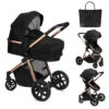 Momi Limuru Black 2-in-1 Combi Kinderwagen WOSP00029 -Kleintje Wereld momi limuru black 2 in 1 combi kinderwagen wosp00029 1