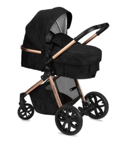 Momi Limuru Black 2-in-1 Combi Kinderwagen WOSP00029 -Kleintje Wereld momi limuru black 2 in 1 combi kinderwagen wosp00029 2