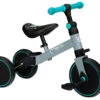Momi Loris Grey/Turquoise 4-in-1 Ride-On Loopfiets ROBI00041 -Kleintje Wereld momi loris grey turquoise 4 in 1 ride on loopfiets robi00041 1