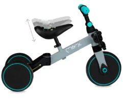 Momi Loris Grey/Turquoise 4-in-1 Ride-On Loopfiets ROBI00041 -Kleintje Wereld momi loris grey turquoise 4 in 1 ride on loopfiets robi00041 7