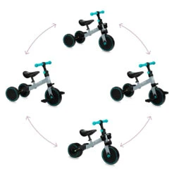 Momi Loris Grey/Turquoise 4-in-1 Ride-On Loopfiets ROBI00041 -Kleintje Wereld momi loris grey turquoise 4 in 1 ride on loopfiets robi00041 9