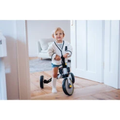 Momi Loris Grey/Turquoise 4-in-1 Ride-On Loopfiets ROBI00041 -Kleintje Wereld momi loris loopfiets 2 2 1