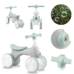 Momi Tobis Grey Ride-On Bubbles Loopfiets ROBI00043 -Kleintje Wereld momi tobis grey ride on bubbles loopfiets robi00043 9