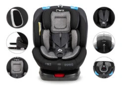 Momi Tordi Grijs Isofix 360° 0-36 Kg Autostoel FOSA00017 -Kleintje Wereld momi tordi grijs isofix 360 0 36 kg autostoel fosa00017 12