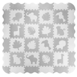 Momi Zawi Grey Schuimrubberen Puzzelmat Met Rand MAED00013 -Kleintje Wereld momi zawi grey schuimrubberen puzzelmat met rand maed00013 4