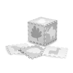 Momi Zawi Grey Schuimrubberen Puzzelmat Met Rand MAED00013 -Kleintje Wereld momi zawi grey schuimrubberen puzzelmat met rand maed00013 5