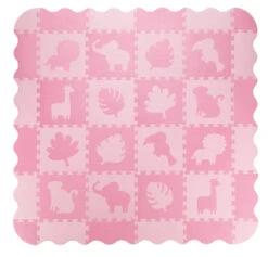 Momi Zawi Pink Schuimrubberen Puzzelmat Met Rand MAED00012 -Kleintje Wereld momi zawi pink schuimrubberen puzzelmat met rand maed00012 4