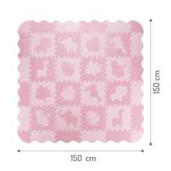 Momi Zawi Pink Schuimrubberen Puzzelmat Met Rand MAED00012 -Kleintje Wereld momi zawi pink schuimrubberen puzzelmat met rand maed00012 9