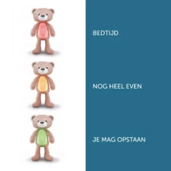 Zazu Brody De Beer Roze Slaaptrainer ZA-BRODY-03 -Kleintje Wereld nl brody pink 3 phases lr