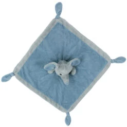 Petit Villain Olifant Blauw Knuffeldoekje -Kleintje Wereld petit villain olifant blauw knuffeldoekje