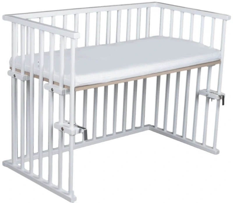Amal II Piccolo Wit Babywieg Aan Bed Incl. Matras 3 Amal II Piccolo Wit Babywieg Aan Bed Incl. Matras