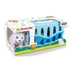 Pilsan My Cute Cat Blauw Knuffel Met Reismand En Accessoires 03 596 -Kleintje Wereld pilsan my cute cat blauw knuffel 03 596 2