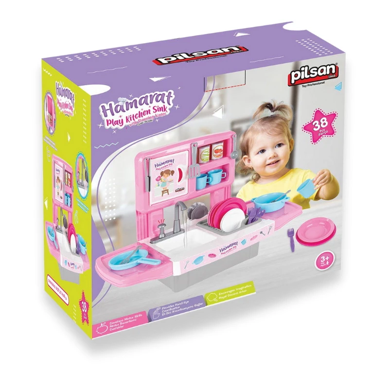Pilsan Speelgoed Keuken Met Werkende Kraan 03 602 6 Pilsan Speelgoed Keuken Met Werkende Kraan 03 602 - Afbeelding 4