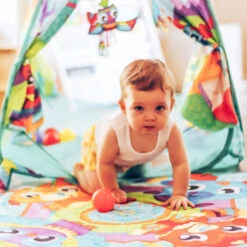 Playgro Convert Me Teepee Ball Activity Speelkleed P0187626 -Kleintje Wereld playgro teepee ball 3 in 1 activiteiten gym ballenbak 0187626 6