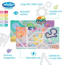 Playgro City To Country Jumbo Omkeerbaar Speelkleed P0188241 -Kleintje Wereld playgro city to country jumbo omkeerbaar speelkleed p0188241 .9