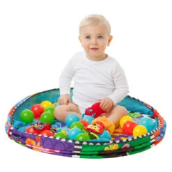Playgro Play & Grow Activiteiten Speelkleed Ballenbak P0184007 -Kleintje Wereld playgro play grow activiteiten speelkleed ballenbak p0184007 2