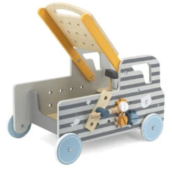 PolarB Houten Gereedschap Truck Loopwagen 44066 -Kleintje Wereld polarb houten gereedschap truck loopwagen 44066 2