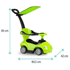 QKids Lolo Lime Green 2-in-1 Ride-on Loopauto QKIDS00007 20 QKids Lolo Lime Green 2-in-1 Ride-on Loopauto QKIDS00007 -Kleintje Wereld qkids lolo lime green 2 in 1 ride on loopauto qkids00007 9