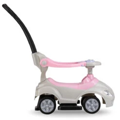 QKids Lolo Pink 2-in-1 Ride-on Loopauto QKIDS00006 -Kleintje Wereld qkids lolo pink 2 in 1 ride on loopauto qkids00006 2