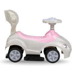QKids Lolo Pink 2-in-1 Ride-on Loopauto QKIDS00006 -Kleintje Wereld qkids lolo pink 2 in 1 ride on loopauto qkids00006 3