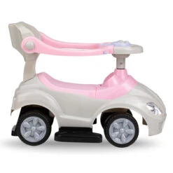 QKids Lolo Pink 2-in-1 Ride-on Loopauto QKIDS00006 -Kleintje Wereld qkids lolo pink 2 in 1 ride on loopauto qkids00006 4