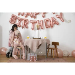 Happy Horse Rabbit Richie Oudroze 28 Cm No. 1 Knuffel 133104 -Kleintje Wereld rabbit richie 3 2 1