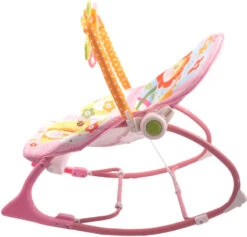 Eco Toys Pink Rabbit 0-18 Kg Wipstoel HC305581 -Kleintje Wereld roze infant to toddler wipstoel 2 1