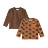 Dirkje Road Trip Caramel Brown Maat 68 T-shirt 2 Stuks S48567-35 W23