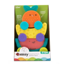 Sassy Stackin' Fruit Cars Stapeltoren S80811 -Kleintje Wereld sassy stackin fruit cars stapeltoren 1