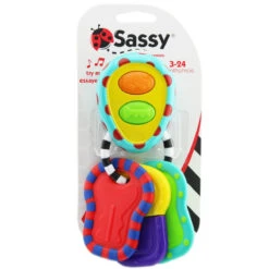 Sassy Tactile Tunes Sleutelbos Bijtspeeltje S80158 -Kleintje Wereld sassy tactile tunes sleutelbos bijtspeeltje 2