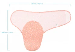 Sevibaby Blossom Jersey Inbakerdoek 118-169 -Kleintje Wereld sevibaby blossom jersey inbakerdoek 118 169 3 1