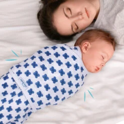 Sevibaby Blue Flower Jersey Inbakerdoek 118-170 -Kleintje Wereld sevibaby blue flower jersey inbakerdoek 118 170 6