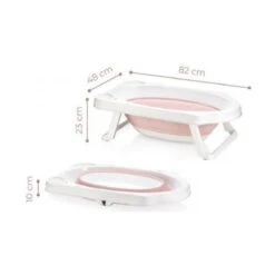 Sevibaby Roze 3-delige Opvouwbare Badset 368-2 -Kleintje Wereld sevibaby roze opvouwbaar badje 365 2 .3 2