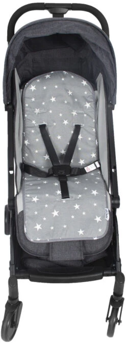 Sevibaby Star Grijs Wandelwagen/Buggy Inlegkussen 43-13 -Kleintje Wereld sevibaby star grijs wandelwagen buggy inlegkussen 43 13 2