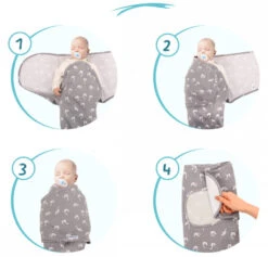 Sevibaby Swan Jersey Inbakerdoek 118-70 -Kleintje Wereld sevibaby swan jersey inbakerdoek 118 70 6