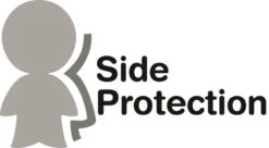 Osann Flux Isofix SPS Navy Melange 9-36 Kg Autostoel 102-138-249 -Kleintje Wereld sideprotection logo