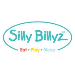 Silly Billyz Towel Dusty Blue Messy Eater Slab 117319 -Kleintje Wereld sillybillyz logo 1 1 12