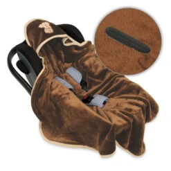 Babymatex Koala Bruin 95x95 Cm Microvezel Wikkeldeken Voor Autostoel TB0149_17 -Kleintje Wereld tb0149 45 1