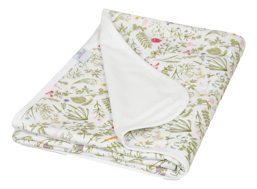 Babymatex Ines Flowers 75x100 Cm Katoenen Wiegdeken TB0236_35 3 Babymatex Ines Flowers 75x100 Cm Katoenen Wiegdeken TB0236_35