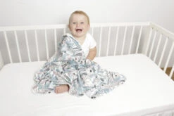 Babymatex Ines Plants 75x100 Cm Katoenen Wiegdeken TB0236_38 -Kleintje Wereld tb0236 38