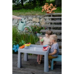 Tega Baby Teggi Turquoise/Navy/Grey Multifun 3-in-1 Tafel Met Twee Stoeltjes TI-011-173 -Kleintje Wereld tega baby teggi greyold roseturquoise multifun 3 in 1 tafel 2