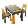 Tega Baby Teggi Graphite/Mustard Multifun 3-in-1 Tafel Met Twee Stoeltjes TI-011-172 -Kleintje Wereld teggi graphite mustard set