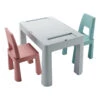 Tega Baby Teggi Grey/Old Rose/Turquoise Multifun 3-in-1 Tafel Met Twee Stoeltjes TI-011-174 -Kleintje Wereld teggi grey old rose turquoise set
