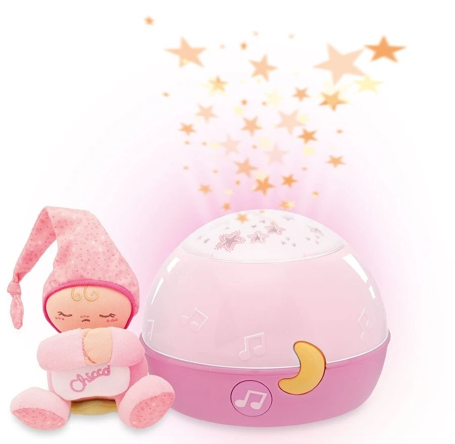 Chicco Goedenacht Sterren Pink Babyprojector C02427.10 4 Chicco Goedenacht Sterren Pink Babyprojector C02427.10 - Afbeelding 2