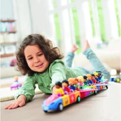 Toddys Paula Pretty Educatieve Modulaire Speelgoedauto Met Pop TO-0108 -Kleintje Wereld titel