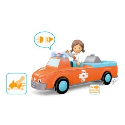 Toddys Anna Amby Educatieve Modulaire Speelgoedauto Met Pop TO-0125 -Kleintje Wereld toddys anna amby educatieve modulaire speelgoedauto met pop 6