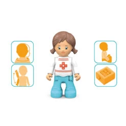 Toddys Anna Amby Educatieve Modulaire Speelgoedauto Met Pop TO-0125 -Kleintje Wereld toddys anna amby educatieve modulaire speelgoedauto met pop 7